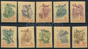 1958 Repülő VI. vágott sor (12.000) (20f, 1,60Ft + 20Ft törések / folds)