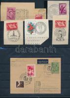 Az 1950-es évek bélyegzései 2 db stecklapon + Bélyegmúzeum füzet