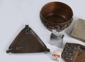 Kis doboznyi dohányzó tétel: öngyújtók, hamuzók, tárca