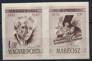 1955 Bélyegnap vágott szelvényes bélyeg (10.000)