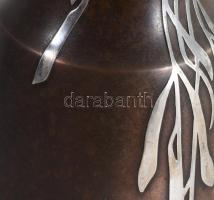 cca 1930 Heintz Art Metal Shop "Weeping Willow Vase" art nouveau váza. Sterling ezüst ráté...