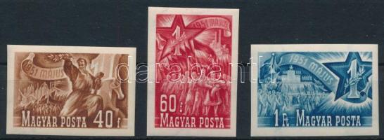 1951 Május 1. (II.) vágott sor (9.000)