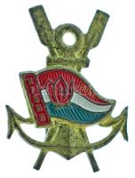 1970-1980 k. "Vízi Úttörő" festett fém jelvény (21x16mm) T:XF