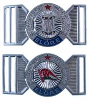 1970-1980 k. Kisdobos Al övcsat (42x82mm) + Úttörő Al övcsat (42x82mm) T:XF