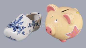 Vegyes sokdarabos porcelán és kerámia tétel, közte Zsolnay, alt wien, stb