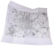 ca 2000 Az M0-s autóút átnézeti térképe. 85x100 cm M: 1: 50 000. Unitef.