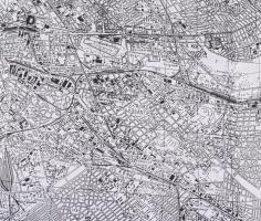 ca 2000 Az M0-s autóút átnézeti térképe. 85x100 cm M: 1: 50 000. Unitef