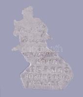 cca 1910 "A Múzeum Körúti Csángó Bőröndös M. védjegye" fém védjegy, h. 2,5cm