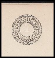 cca 1850-1854 30kr szignettás biankó okirat