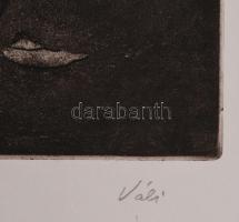 Váli Zoltán (1910-1994): Csendélet. Rézkarc, papír, jelzett. Hátoldalán "Próbanyomat III" ...