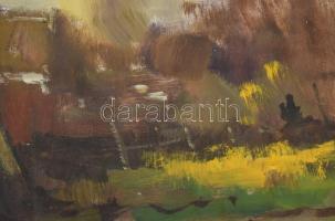 Litteczky jelzéssel: Templom. Olaj, vászon. Vakráma nélkül. Apró sérülésekkel. Hajtásnyomokkal. 70x8...