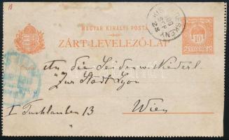 1900 Zárt levelezőlap "KIS-KERESKÉNY"