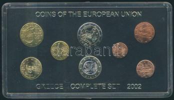 Görögország 2002. 1c-2€ 8klf db, eredeti bontatlan szettben T:1