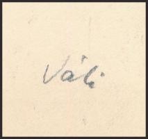 Váli Zoltán (1910-1994): ...az éhezőknek!, 1976. Linómetszet, papír, jelzett. Próbanyomat próba 2 je...