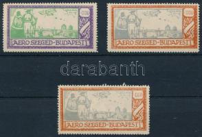 1925 Aero Szeged-Budapest légi járat 1000K + 20000K 3 db