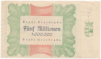 Németország / Weimari Köztársaság 1923. 5.000.000M szárazpecséttel T:F szép papír
Germany / Weimar ...