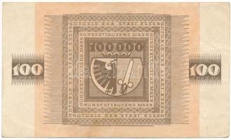 Németország / Weimari Köztársaság / Essen 1923. 100.000M T:F erős papír
Germany / Weimar Republic /...