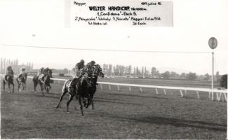 Horse race in Megyer July 15 1943 photo