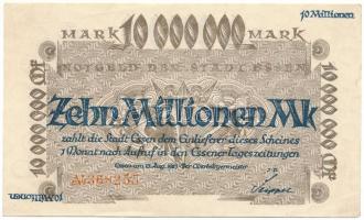 Németország / Weimari Köztársaság / Essen 1923. 10.000.000M T:F szép papír Germany / Weimar Republic / Essen 1923. 10.000.000 Mark C:F fine paper