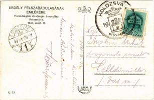 1940 Kolozsvár, Cluj; bevonulás, Központi szálloda, Nimberger üzlete / entry of the Hungarian troops...