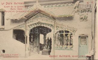 Paris 1898 Pottery Expo building by Hector Guimard