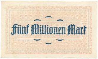 Németország / Weimari Köztársaság / Essen 1923. 5.000.000M T:F erős papír
Germany / Weimar Republic...