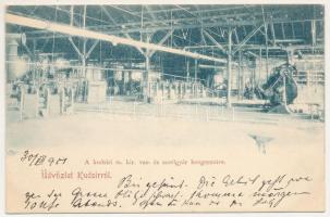1901 Kudzsir, Kudsir, Cugir; M. kir. vas- és acélgyár hengerműve / rolling mill of the iron and steel factory (EK)