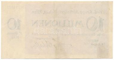 Németország / Weimari Köztársaság / Essen 1923. 10.000.000M T:F szép papír
Germany / Weimar Republi...