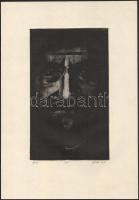 Gönczi Béla (1934-): 1514. Nyomat, papír, jelzett, számozott (4/5). 25×15 cm