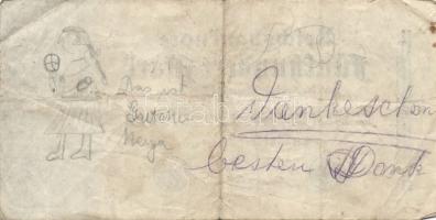 Német Birodalom/Weimari Köztársaság/Berlin 1922.07.07. 500M (2x) hátoldalukon gyermekrajz + DN Souve...