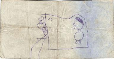 Német Birodalom/Weimari Köztársaság/Berlin 1922.07.07. 500M (2x) hátoldalukon gyermekrajz + DN Souve...