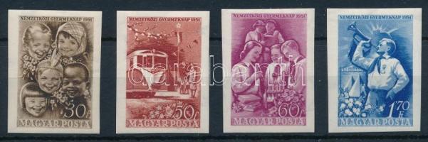 1951 Gyermek (II.) vágott sor a 40f érték nélkül