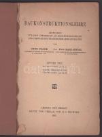 Frick, Otto - Knöll, Karl: Baukonstruktionslehre I. Leitfaden für den Unterricht an Baugewerkschulen...