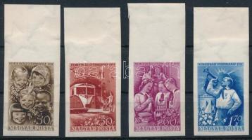 1951 Gyermek (II.) ívszéli vágott sor a 40f érték nélkül