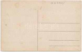 Csák, Csákova, Ciacova; M. kir. állami elemi iskola / elementary school (gyűrődés / crease)