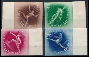 1952 Olimpia (I.) - Helsinki ívszéli vágott 30f, 40f, 60f és 1Ft