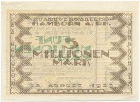 Németország / Weimari Köztársaság / Hamborn 1923. 5.000.000M T:VF
Germany / Weimar Republic / Hambo...