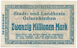 Németország / Weimari Köztársaság / Gelsenkirchen 1923. 20.000.000M T:F
Germany / Weimar Republic /...