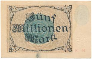 Németország / Weimari Köztársaság / Hamborn 1923. 5.000.000M szárazpecséttel T:F
Germany / Weimar R...