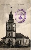 1922 Vitka (Vásárosnamény), Református templom. Hangya szövetkezet kiadása + "89. sz. Turul Cserkészcsapat Nyíregyháza 1920." (EK)