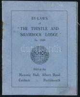 ca 1900 By-laws of the thistle and shamrock lodge. 12 p. / A bogáncs és lóhere páholy szabályai
