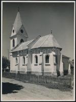 Balogd (Blazice Kassához közel) református temploma, feliratozott MTI fotó (Petrás), 23x17 cm