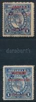 Guatemala 1898 Mi 84A + 84D fordított felülnyomattal, garancia nélkül / no guarantee (Mi EUR ** 120.-)