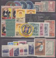 Magyar címkék és levélzárók 34 db