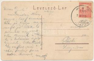 1918 Mercyfalva, Merczyfalva, Merczifalva, Carani, Mertisoara; Strassen-Ansicht, Postamt, Kirche mit...