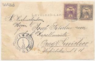 1902 Feketehalom, Zeiden, Codlea; Schulfestplatz, Neue Schule / új iskola és az iskolai fesztiváltér...