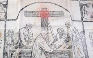 1942 Corporale (vagy korporálé) kölni érsekí címerrel. Belevarrt ereklyével. 50x38 cm 





Jo...