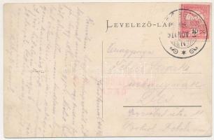 1916 Felsőbencsek, Németbencsek, Német-Bencsek, Bencecu de Sus (Temes); Fő utca, Piac, Templom, Köni...