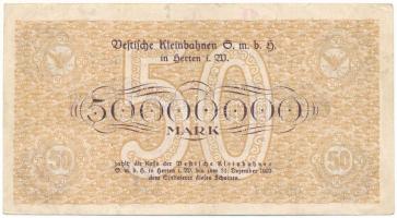 Németország / Weimari Köztársaság / Herten 1923. 50.000.000M T:F
Germany / Weimar Republic / Herten...