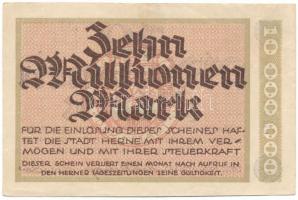 Németország / Weimari Köztársaság / Herne 1923. 10.000.000M T:F
Germany / Weimar Republic / Herne 1...